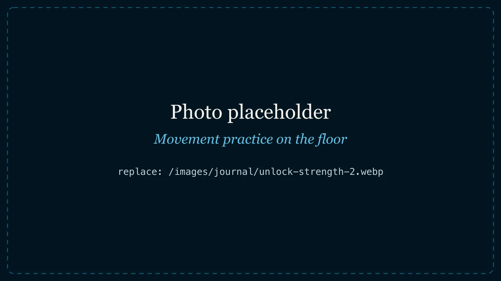 photo placeholder, original Wix image: people practising movement on a wooden floor in dynamic, crouching poses, rings on the wall Movement practice on the studio floor